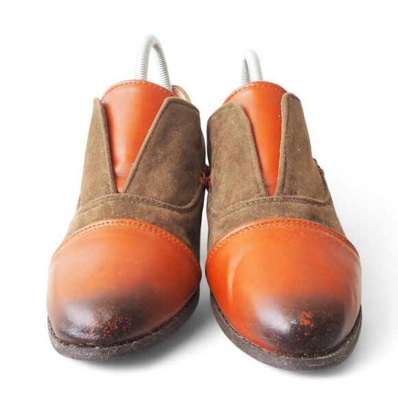 Unbranded Classic Slip-on Cap Toe Oxfords Brown Women's 10/41 - Picture 3 of 11